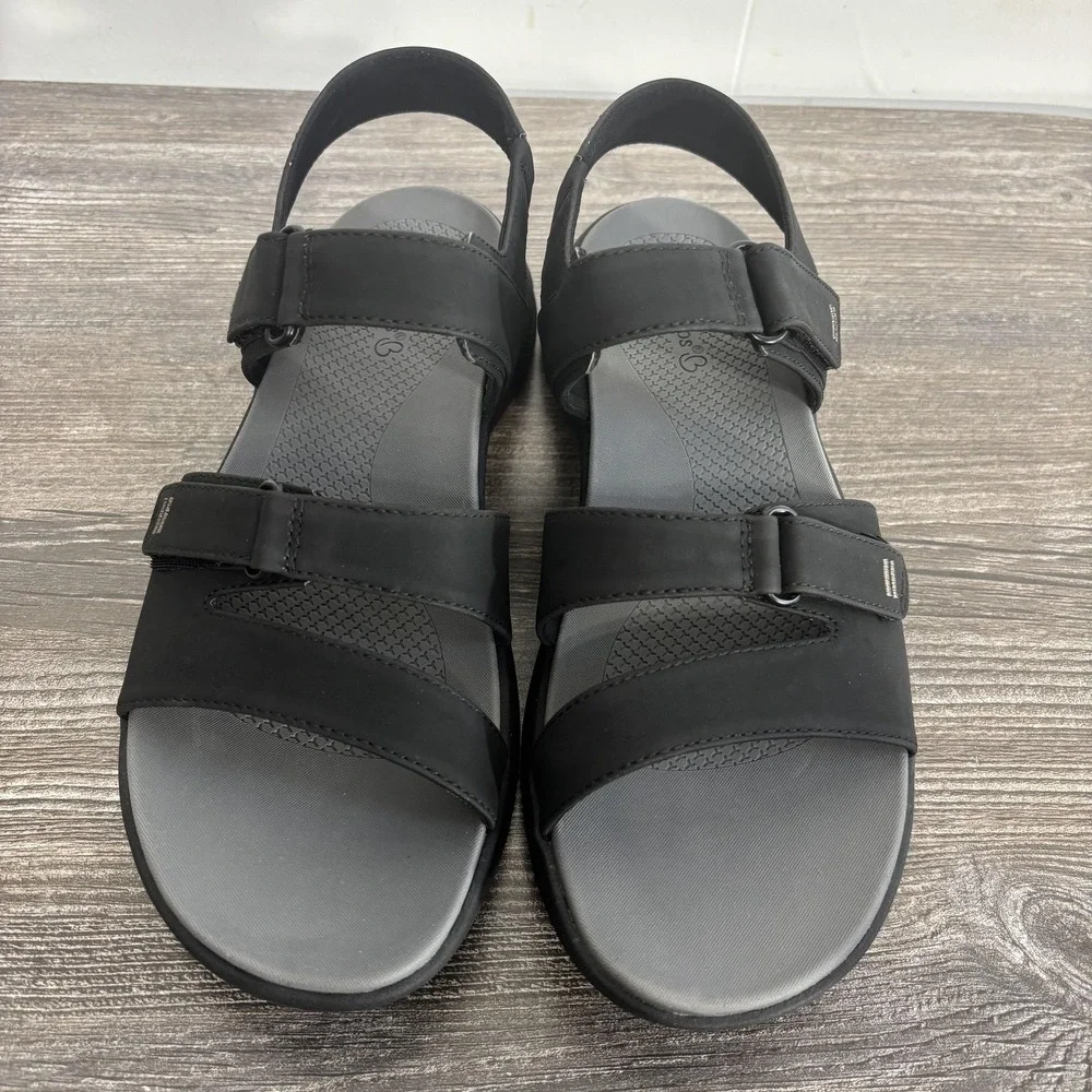 New! Baretraps Jeri Sandal Shoes Womens Size 9M Black Strappy Wedge Comfort